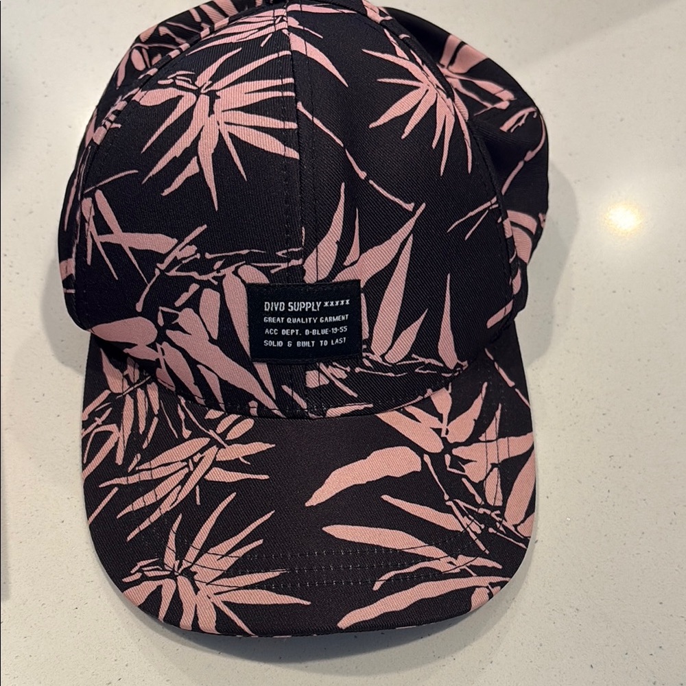 Pink and Black Patterned Cap